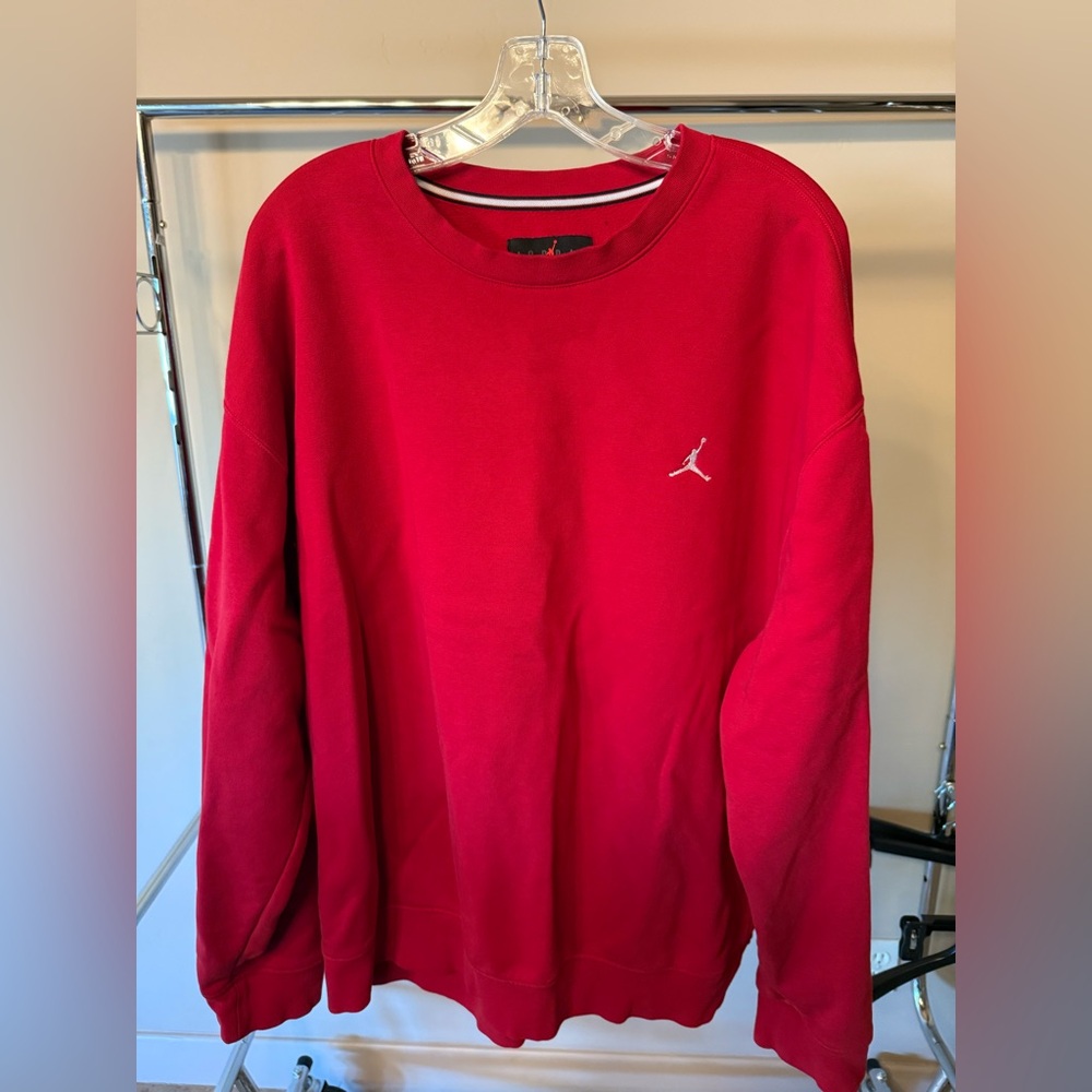 Jordan Men's Bold Red Crewneck Sweater